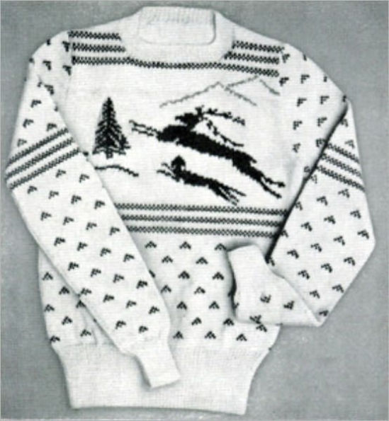 Knitting Patterns for Men’s Sweaters ~ 4 Vintage Knitting Patterns