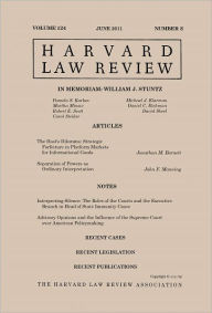 Title: Harvard Law Review: Volume 124, Number 8 - June 2011, Author: Harvard Law Review