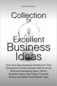 Title: Collection Of Excellent Business Ideas: Find Your Easy Business Solutions In This Handbook And Be Amazed With Its Small Business Marketing Ideas, Online Business Ideas, Best Ways To Invest Money And Best Credit Repair Tips!, Author: Brannon