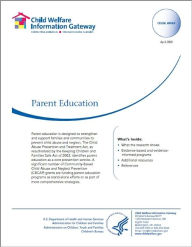 Title: Parent Education, Author: Child Welfare Information Gateway