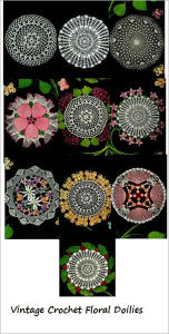 Title: Crochet Vintage Floral Doilies Patterns - A Collection of Floral Doily Patterns to Crochet, Author: Bookdrawer