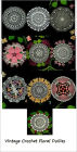 Crochet Vintage Floral Doilies Patterns - A Collection of Floral Doily Patterns to Crochet