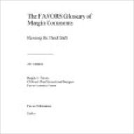 Title: The FAVORS Glossary of Margin Comments: Revising the Third Draft, Author: Regina Y. Favors