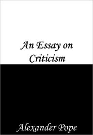 Title: An Essay on Criticism, Author: Alexander Pope