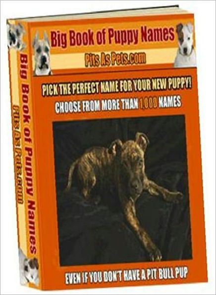 Dog Lover eBook - BIG Book of Puppy Names - pick one final name for your new family member.