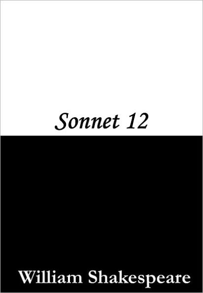 Sonnet 12