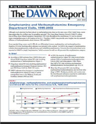 Title: Amphetamine and Methamphetamine Emergency Department Visits, 1995-2002, Author: Dana Lehder Roberts