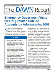 Title: Emergency Department Visits for Drug-related Suicide Attempts by Adolescents: 2008, Author: Substance Abuse and Mental Health Services Administration