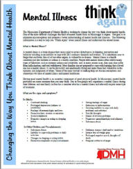 Title: Mental Illness Think Again, Author: Mississippi Department of Mental Health