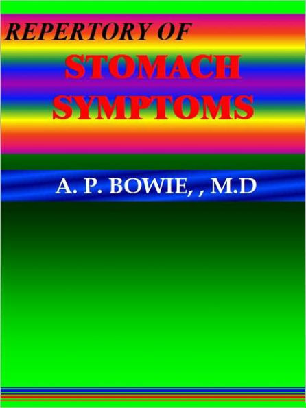 REPERTORY OF STOMACH SYMPTOMS