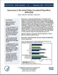 Title: Depression in the United States Household Population, 2005–2006, Author: Laura A. Pratt