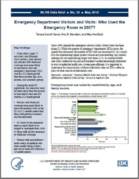 Emergency Department Visitors and Visits: Who Used the Emergency Room in 2007?