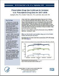 Title: Prescription Drug Use Continues to Increase: U.S. Prescription Drug Data for 2007–2008, Author: Qiuping Gu