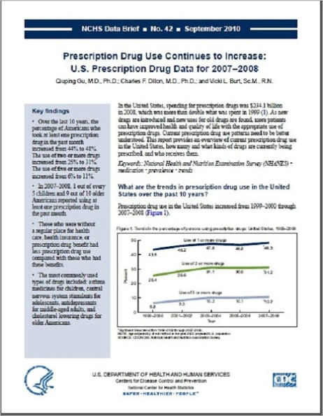 Prescription Drug Use Continues to Increase: U.S. Prescription Drug Data for 2007–2008