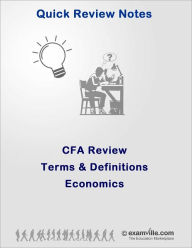 Title: CFA Review: Economics Terms and Definitions, Author: Gupta