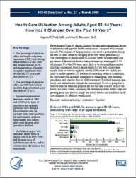 Title: Health Care Utilization Among Adults Aged 55–64 Years: How Has It Changed Over the Past 10 Years?, Author: V irginia M. Freid