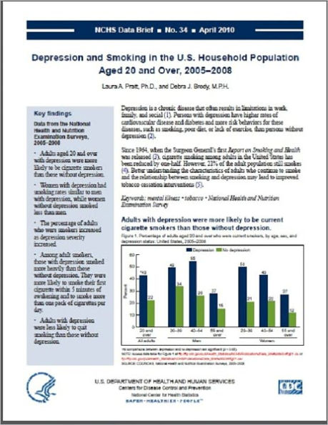 Depression and Smoking in the U.S. Household Population Aged 20 and Over, 2005–2008