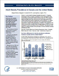 Title: Adult Obesity Prevalence in Canada and the United States, Author: Margot Shields