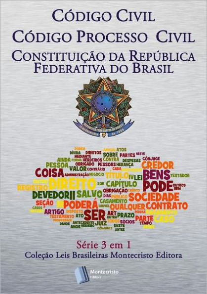 Código Civil Brasileiro, Código de Processo Civil, Constituição da República Federativa do Brasil, Brasil, Lei, Legislação, Direito