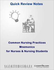 Title: Common Nursing Practices Mnemonics, Author: Roy