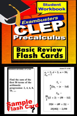 CLEP Test Precalculus--CLEP Math Flashcards--CLEP Prep Exam Workbook By ...