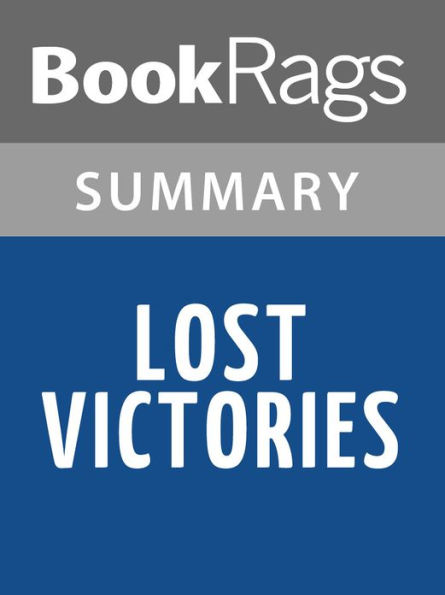Lost Victories by Erich von Manstein l Summary & Study Guide
