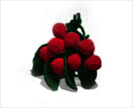 Title: Cherry Boutonniere Crochet Pattern / Hair Accessory / Vintage Crochet Pattern (#ACC0100), Author: The Vintage Info Network