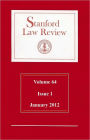 Stanford Law Review: Volume 64, Issue 1 - January 2012