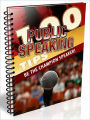 100 Public Speaking Tips - Be The Champion Speaker