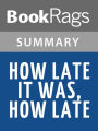 How Late It Was, How Late by James Kelman l Summary & Study Guide