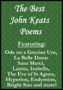 The Best John Keats Poems featuring Ode on a Grecian Urn, La Belle Dame Sans Merci, When I Have Fears I May Cease to Be, Lamia, Isabella, The Eve of St Agnes, Hyperion, Endymion, Bright Star and more!