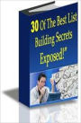 30 of the Best List Building Secrets Revealed - brand new