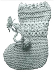 Title: PATTERN #0202 BABETTE BOOTEE VINTAGE CROCHET, Author: Princess of Patterns