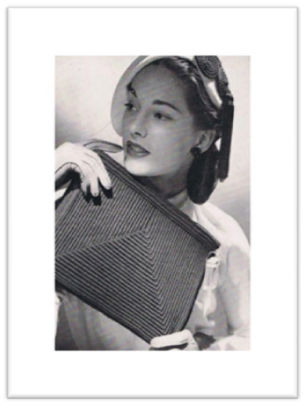 #2662 GIMP BAG VINTAGE CROCHET PATTERN