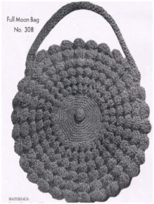 vintage crochet bag