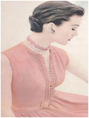 #0807 CORDED SWEATER VINTAGE KNITTING PATTERN