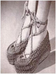 Title: PATTERN #0874 PLAY SHOES VINTAGE CROCHET, Author: Princess of Patterns