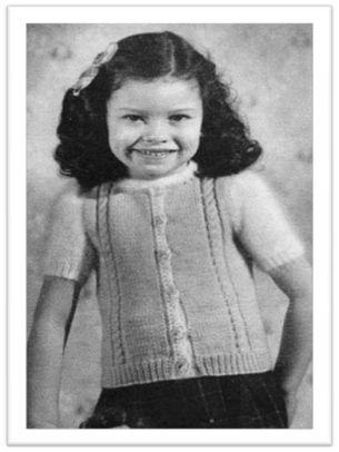 #0807 CORDED SWEATER VINTAGE KNITTING PATTERN