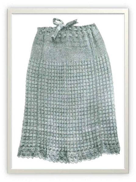 PATTERN #1114 LADIES KNITTED SKIRT VINTAGE KNITTING