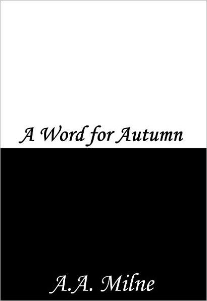 A Word for Autumn