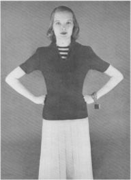 Title: PATTERN #1931 MIDDY, SKIRT, DICKEY VINTAGE KNITTING, Author: Princess of Patterns