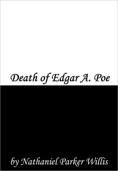 Death of Edgar A. Poe