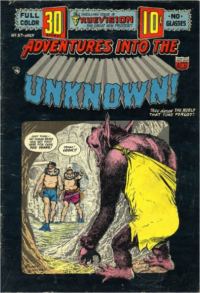 Adventures into the Unknown Number 57 Horror Comic Book