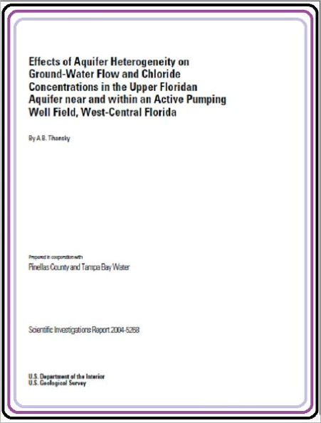 Effects of aquifer heterogeneity on ground-water flow and chloride concentrations in the Upper Floridan Aquifer near and within an active pumping well field, West-Central Florida