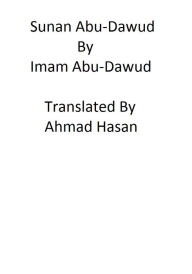 Title: Sunan Abu-Dawud (Partial), Author: Imam Abu-Dawud