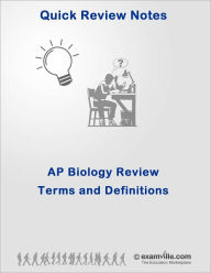 Title: AP Biology Quick Review: Must Know 400+ Terms and Definitions, Author: Vivek