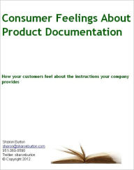 Title: Consumer Feelings about Product Instructions, Author: Sharon Burton