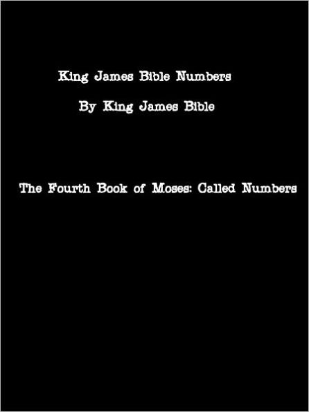 King James Bible Numbers