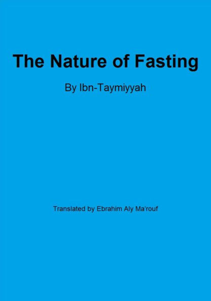 The Nature of Fasting