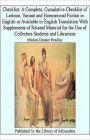 Checklist: A Complete, Cumulative Checklist of Lesbian, Variant and Homosexual Fiction, in English By Marion Zimmer Bradley!